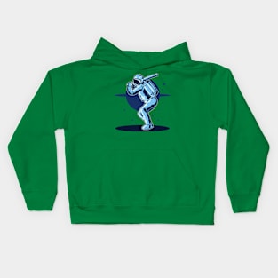 Baseball in space Kids Hoodie